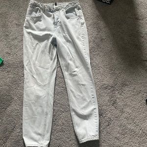 Ragged light was jeans